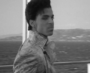 Prince gives the side-eye and the fuck-you stroll.