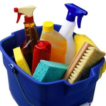 cleaning bucket supplies cleaners bathroom vanity organize tips how to