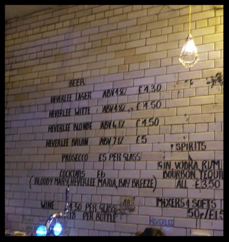 Drink: Heverlee Pop Up at Tontine Lane beer prices heverlee tontine pop up bar glasgow