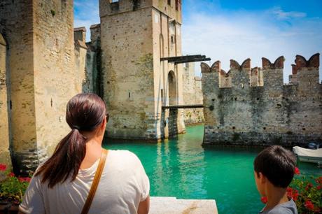 The Historic Town of Sirmione on Lake Garda, Italy