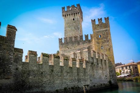 The Historic Town of Sirmione on Lake Garda, Italy
