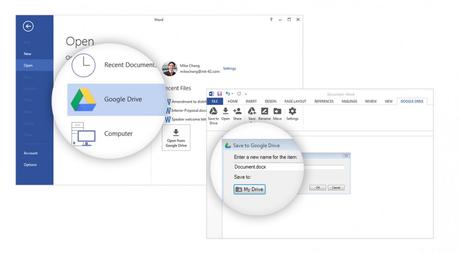 This Plugin by Google Drive Lets you Edit And Save files Directly from Microsoft Office