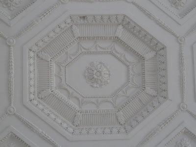 Ceiling detail at Croome mansion