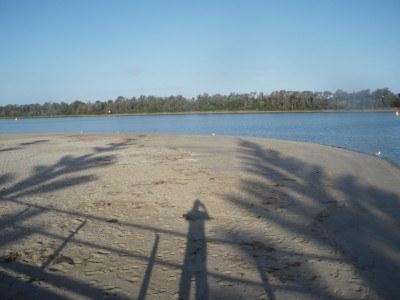 100 Places I Backpacked Through That You’ve Never Heard Of, in Australia Silhouette Selfie at Lakes Entrance in Victoria