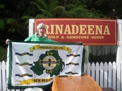 100 Places I Backpacked Through That You’ve Never Heard Of, in Australia Flying the flag at Rinadeena in Tasmania.