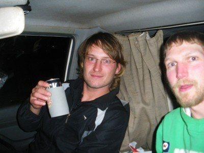 100 Places I Backpacked Through That You’ve Never Heard Of, in Australia Pierre and I having a drink by Coles Beach