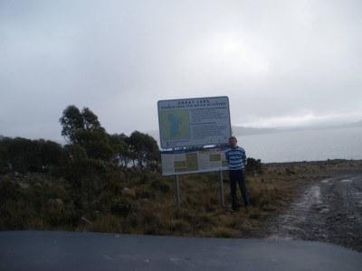 100 Places I Backpacked Through That You’ve Never Heard Of, in Australia Used the self timer on my car windscreen for this one as I was the only backpacker for miles and miles at the Great Lake.