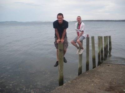 100 Places I Backpacked Through That You’ve Never Heard Of, in Australia Daniel and I on the last night of the lads in Gordon, Tasmania