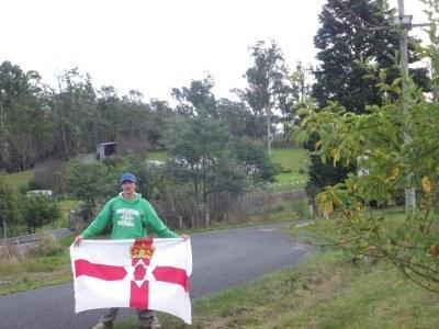 100 Places I Backpacked Through That You’ve Never Heard Of, in Australia Northern Ireland flag in Bangor, Tasmania