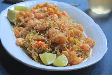 Pansit with Shrimp & Lime