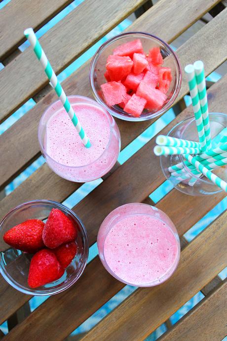 Easy Summer Recipes: Strawberry + Watermelon Cooler