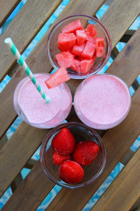 Easy Summer Recipes: Strawberry + Watermelon Cooler