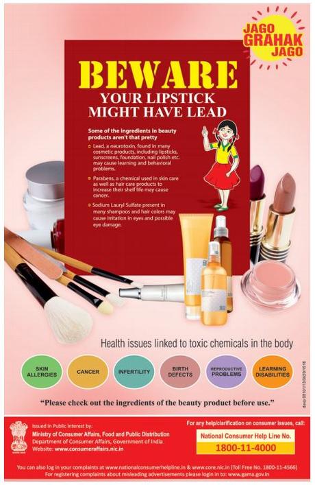 Finally the Indian Government wakes up to toxic chemicals in beauty products!