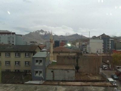 Backpacking in Turkey: Staying at the Hotel Tahran in Dogubayazit View from the top floor of Hotel Tehran, Doggy