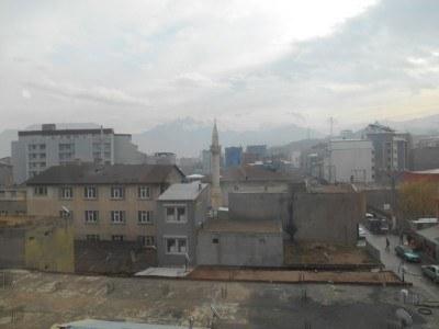 Backpacking in Turkey: Staying at the Hotel Tahran in Dogubayazit View from the top floor of Hotel Tehran, Doggy