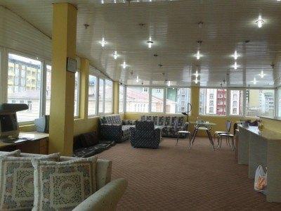 Backpacking in Turkey: Staying at the Hotel Tahran in Dogubayazit The top floor lounge of Hotel Tehran, Doggy