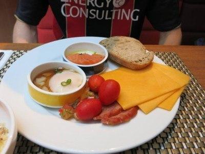 Staying at the Magnificent Cityview Hotel, Yau Ma Tei, Kowloon, Hong Kong Breakfast in Amazing including Canadian smoked ham and slow cooked salmon