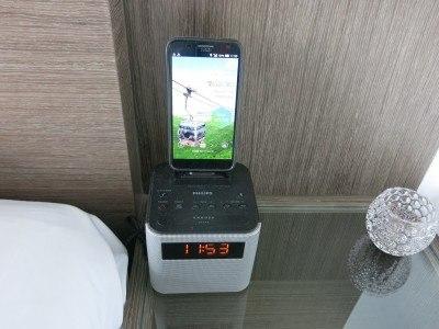 Staying at the Magnificent Cityview Hotel, Yau Ma Tei, Kowloon, Hong Kong An in-room Smart Phone at the City View