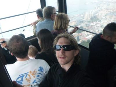 Backpacking in Gibraltar: Top 10 Sights at the Top of the Rock Inside the cable car