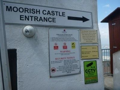 Backpacking in Gibraltar: Top 10 Sights at the Top of the Rock Entrance to Moorish - £10 is a bit steep