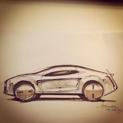 A quick car sketch!