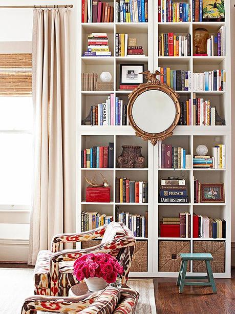 Decorating with Books | Part Two Image from Better Homes & Gardens; bhg.com