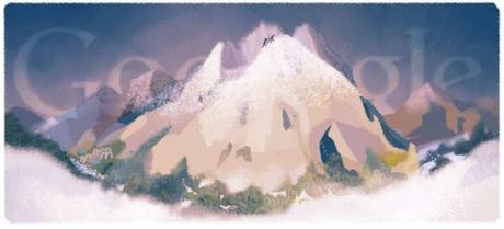 Google doodle on 229th anniversary of ascent of Mont Blanc