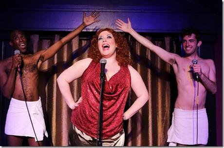 TJ Crawford, Caitlin Jackson and Will Wilhelm star in Hell in a Handbag's Review: Bette, Live at the Continental Baths (Hell in a Handbag Productions)