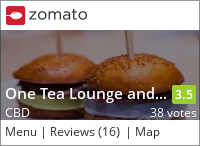 Click to add a blog post for One Tea Lounge and Grill on Zomato
