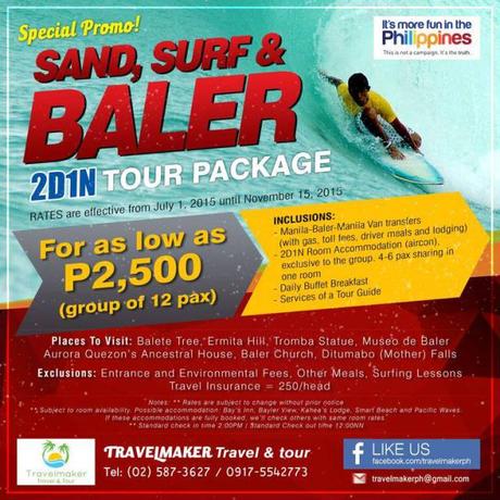 Sand, Surf and Baler 2D1N Travelmaker Tours and Travel PH - Kalongkong Hiker