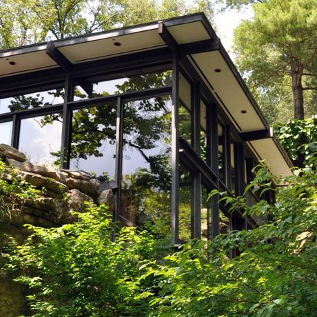 Exterior of living room at Russel Wright's Manitoga.