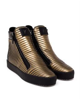 Cummerband Casual: Giuseppe Zanotti Pleated Leather High Tops Cummerband Casual: Giuseppe Zanotti Pleated Leather High Tops