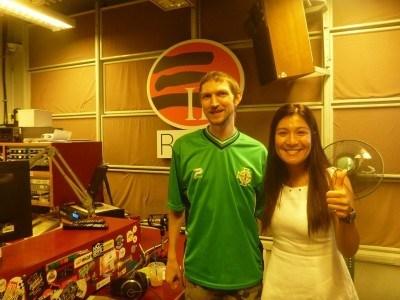 Working Wednesdays: Back on the Air at Radio 3, Kowloon Tong, Hong Kong With presenter Noreen in the Radio 3 studio