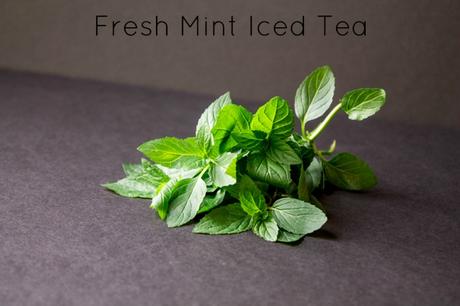 Fresh Garden Mint Iced Tea