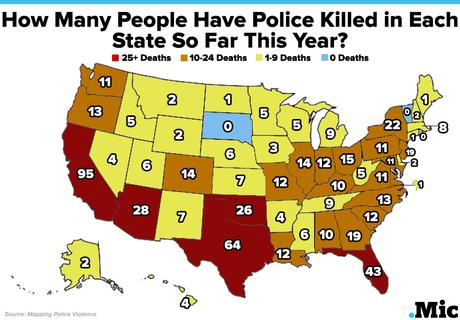 How Many People Police Have Killed in Each State So Far This Year