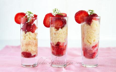 Strawberry and Rose Rice Pudding