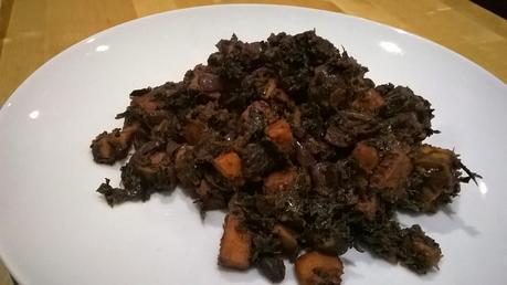 Sweet potato, black bean and kale chilli‏