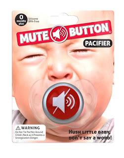 Image: Big Mouth Mute Button Pacifier - Shop USA