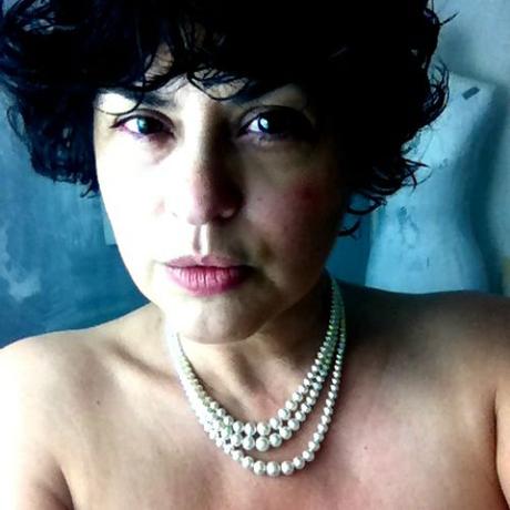 1000 Words: A Self Portrait with Pearl Necklace at Age 50
