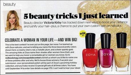 PRESS RELEASE: Redbook Contest: Name A New Zoya Color!