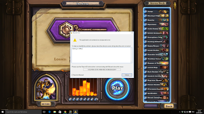 Hearthstone crashed