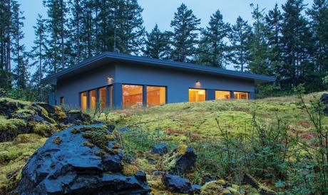 Shaw Island Prefab Passive House exterior.