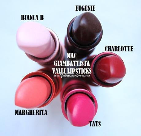 MAC Giambattista Valli lipsticks (5)