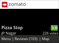 A stop at Pizza Stop Click to add a blog post for Pizza Stop on Zomato