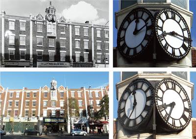 What's the time Mr Wolf? Damaged clock faces in Holloway Road What's the time Mr Wolf? Damaged clock faces in Holloway Road