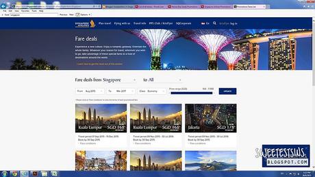 singapore airlines special offers