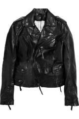 Karl Ordina leather biker jacket