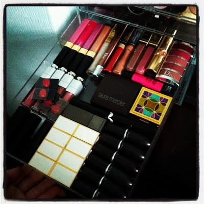 My New Makeup Storage - Clear Cube and Muji dupes
