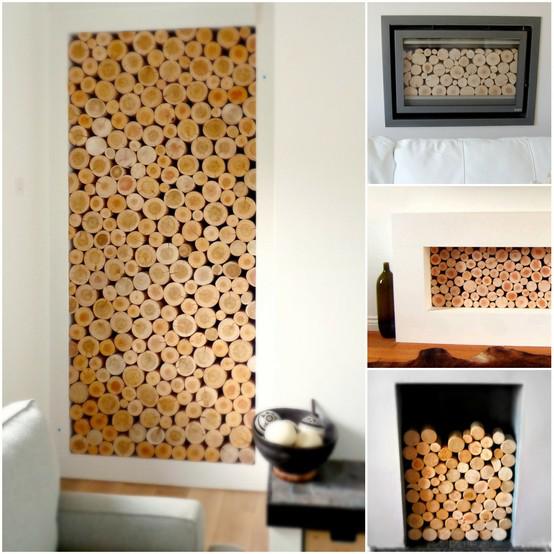 LET'S STAY: Wood log decorative ideas