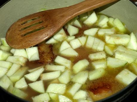 Chicken Soup with Apples and Leeks